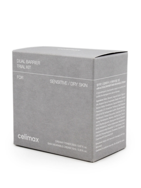 Celimax Дорожный набор для лица уходовый Dual Barrier Trial Kit, 20+10 мл Celimax Дорожный набор для лица уходовый Dual Barrier Trial Kit, 20+10 мл