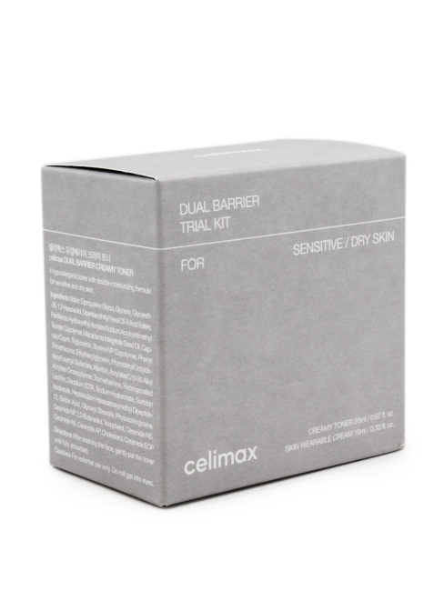 Celimax Дорожный набор для лица уходовый Dual Barrier Trial Kit, 20+10 мл Celimax Дорожный набор для лица уходовый Dual Barrier Trial Kit, 20+10 мл