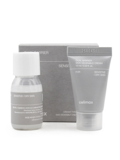 Celimax Дорожный набор для лица уходовый Dual Barrier Trial Kit, 20+10 мл Celimax Дорожный набор для лица уходовый Dual Barrier Trial Kit, 20+10 мл