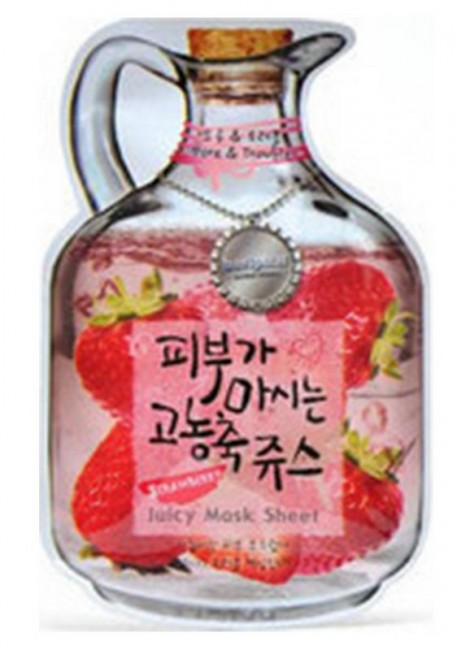 Baviphat Strawberry Juicy Mask Sheet (pore & trouble) Маска тканевая фруктовая, 23 г