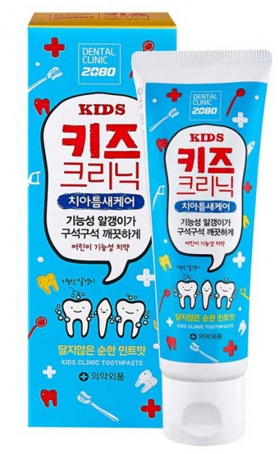 KeraSys Dental Clinic 2080 KIDS Детская зубная паста Сладкая Мята, 80 г