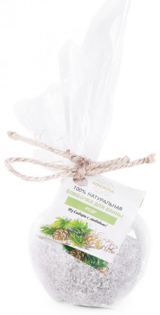 Siberina Бомбочка для ванны Кедр, 80 г