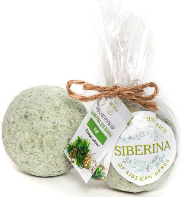 Siberina Бомбочка для ванны Кедр, 80 г