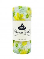 ShinYoung Массажная мочалка полотенце для глубокого очищения кожи и профилактики целлюлита Happy Clean Green, 98х30 см