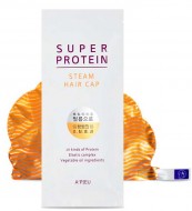 A'PIEU Super Protein Steam Hair Cap Протеиновая термомаска для волос в форме шапочки, 30 г