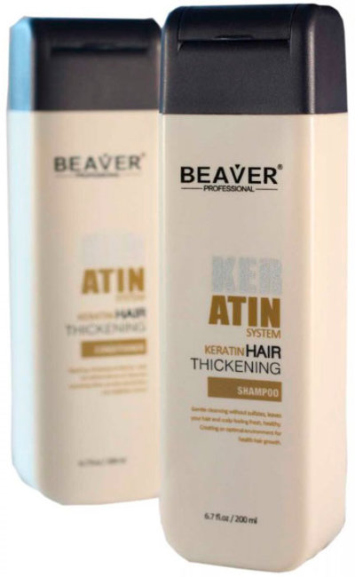 Beaver Professional Keratin Hair Thickening Shampoo Шампунь на основе кератина для укрепления структуры волос, 200 мл Beaver Professional Keratin Hair Thickening Shampoo Шампунь на основе кератина для укрепления структуры волос, 200 мл