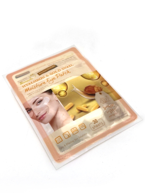 Skinapple Патчи под глаза тканевые Hyaluron & Gold Snail Moisture Eye Patch, 30 штук Skinapple Патчи под глаза тканевые Hyaluron & Gold Snail Moisture Eye Patch, 30 штук