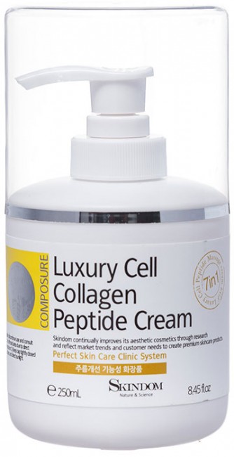 Skindom Luxury Cell Collagen Peptide Cream Крем коллагеновый с пептидами, 250 мл Skindom Luxury Cell Collagen Peptide Cream Крем коллагеновый с пептидами, 250 мл