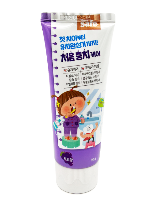 Lion Детская зубная паста со вкусом винограда Kids Safe Toothpaste Grape, 90 г Lion Детская зубная паста со вкусом винограда Kids Safe Toothpaste Grape, 90 г