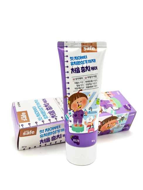 Lion Детская зубная паста со вкусом винограда Kids Safe Toothpaste Grape, 90 г Lion Детская зубная паста со вкусом винограда Kids Safe Toothpaste Grape, 90 г