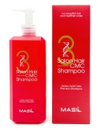 Masil Шампунь для волос профессиональный восстанавливающий с керамидами 3 Salon Hair CMC Shampoo, 500 мл