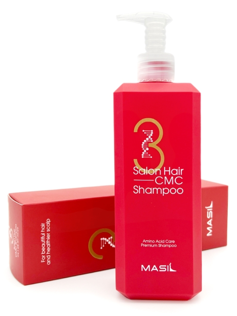 Masil Шампунь для волос профессиональный восстанавливающий с керамидами 3 Salon Hair CMC Shampoo, 500 мл Masil Шампунь для волос профессиональный восстанавливающий с керамидами 3 Salon Hair CMC Shampoo, 500 мл