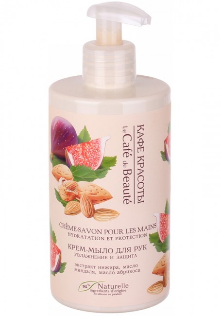 Кафе Красоты Крем-мыло для рук Увлажнение и Защита, 460 мл Кафе Красоты Крем-мыло для рук Увлажнение и Защита, 460 мл