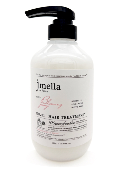 Jmella Парфюмированная маска для волос Цветущий пион N0.01 In France Bloaming Peony Hair Treatment, 500 мл Jmella Парфюмированная маска для волос Цветущий пион N0.01 In France Bloaming Peony Hair Treatment, 500 мл