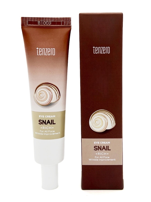 Tenzero Крем для глаз с фильтратом слизи улитки и аденозина Rich Snail Eye Cream, 40 мл