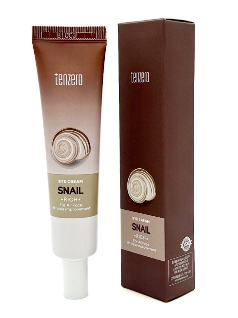 Tenzero Крем для глаз с фильтратом слизи улитки и аденозина Rich Snail Eye Cream, 40 мл