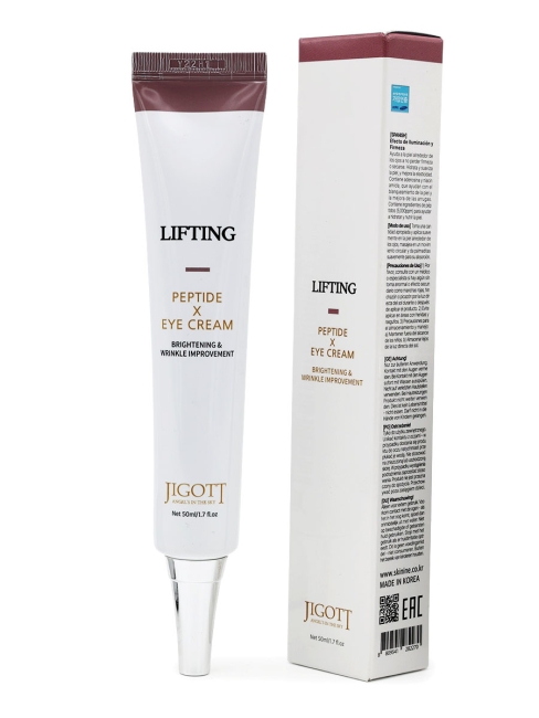 Jigott Крем для кожи вокруг глаза с пептидами и эффектом лифтинга Lifting Peptide Eye Cream, 50 мл