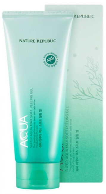 NATURE REPUBLIC Super Aqua Max Soft Peeling Gel Мягкий пилинг-гель, 155 мл NATURE REPUBLIC Super Aqua Max Soft Peeling Gel Мягкий пилинг-гель, 155 мл