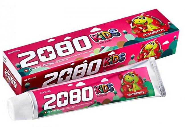 KeraSys Dental Clinic 2080 KIDS Детская зубная паста Клубничная, 80 г KeraSys Dental Clinic 2080 KIDS Детская зубная паста Клубничная, 80 г