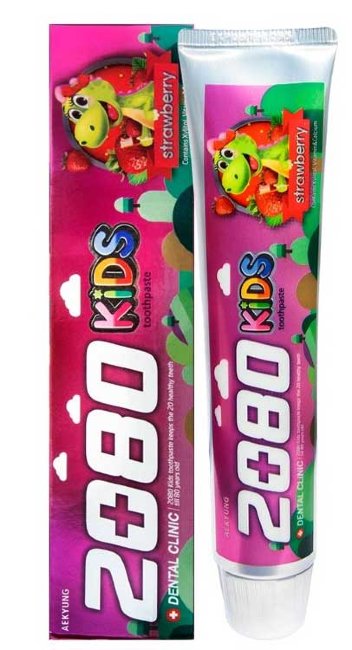 KeraSys Dental Clinic 2080 KIDS Детская зубная паста Клубничная, 80 г KeraSys Dental Clinic 2080 KIDS Детская зубная паста Клубничная, 80 г