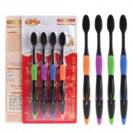 Guanbo Зубная щетка с углем Premium Toothbrush Nano dental care Charcoal, 4 шт
