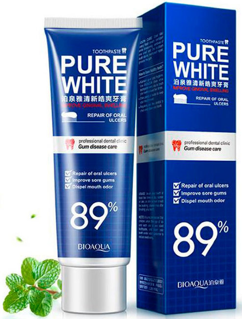 Bioaqua Зубная паста с экстрактом мяты, 120 г