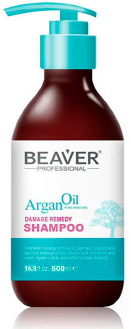 Beaver Professional Argan Oil Damage Remedy Shampoo Шампунь для повреждённых волос, 500 мл Beaver Professional Argan Oil Damage Remedy Shampoo Шампунь для повреждённых волос, 500 мл