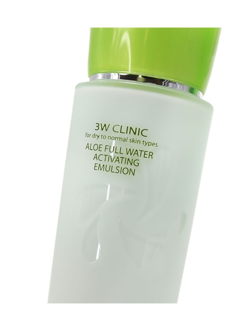 3W Clinic Увлажняющая эмульсия с экстрактом Алоэ Вера Aloe Full Water Activating Emulsion, 150 мл 3W Clinic Увлажняющая эмульсия с экстрактом Алоэ Вера Aloe Full Water Activating Emulsion, 150 мл