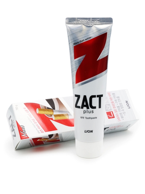 LION Зубная паста отбеливающая для курящих Zact Plus More Than White, 150 г LION Зубная паста отбеливающая для курящих Zact Plus More Than White, 150 г