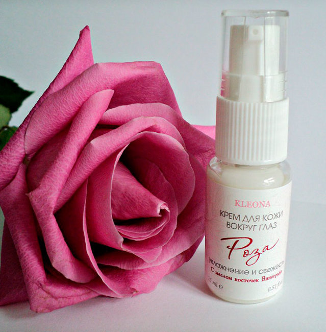 Kleona Крем для кожи вокруг глаз Роза, 15 мл Kleona Крем для кожи вокруг глаз Роза, 15 мл