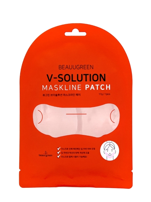 BeauuGreen Маска для коррекции овала лица V-Solution Maskline Patch, 17 г BeauuGreen Маска для коррекции овала лица V-Solution Maskline Patch, 17 г