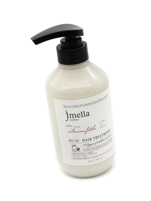 Jmella Парфюмированная маска для волос Роковая женщина N0.02 In France Femme Fatale Hair Treatment, 500 мл Jmella Парфюмированная маска для волос Роковая женщина N0.02 In France Femme Fatale Hair Treatment, 500 мл