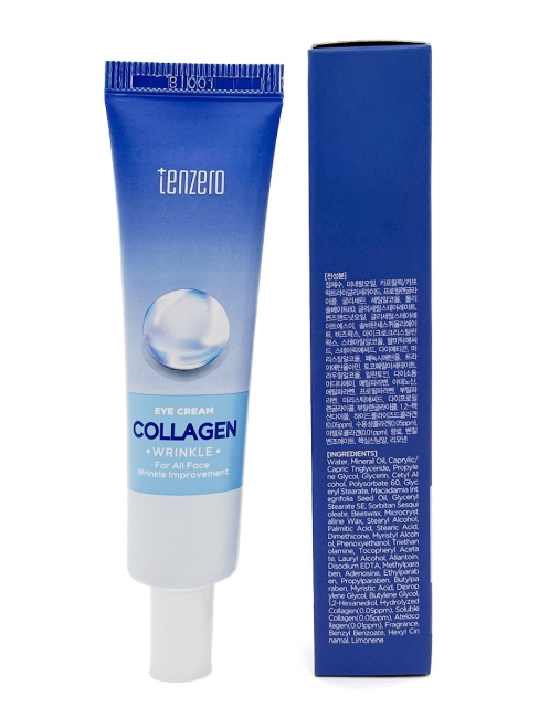 Tenzero Cream Крем для глаз с гидролизованным коллагеном и аденозином Wrinkle Collagen Eye, 40 мл