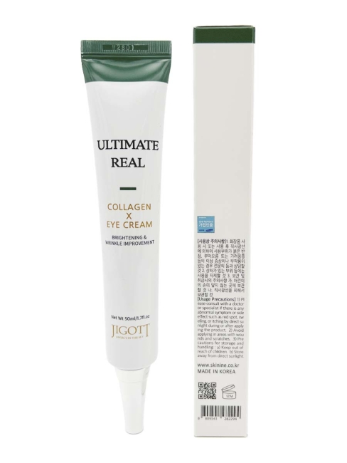 Jigott Крем для кожи вокруг глаз с коллагеном Ultimate Real Collagen Eye Cream, 50 мл Jigott Крем для кожи вокруг глаз с коллагеном Ultimate Real Collagen Eye Cream, 50 мл