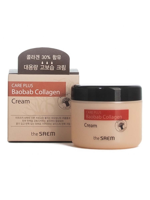 The Saem Крем коллагеновый Баобаб Care Plus Baobab Collagen Cream, 100 мл The Saem Крем коллагеновый Баобаб Care Plus Baobab Collagen Cream, 100 мл