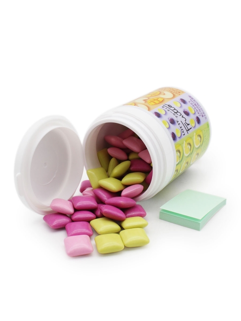 LOTTE Жвачка фруктовый микс в банке Fruitio Assorted Family Bottle, 143 г