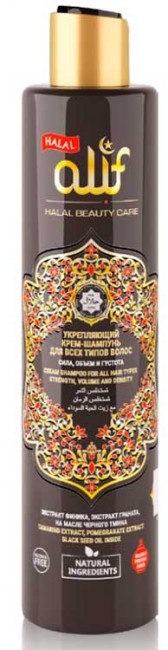 Alif Укрепляющий крем-шампунь для всех типов волос Сила, Объем и Густота, 350 мл Alif Укрепляющий крем-шампунь для всех типов волос Сила, Объем и Густота, 350 мл