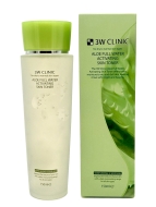 3W Clinic Тонер для лица увлажняющий с экстрактом Алоэ Aloe Full Water Activating Skin Toner, 150 мл