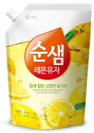 KeraSys Soonsaem Пена для мытья посуды Свежесть Цитруса, 1,2 л (запасной блок)