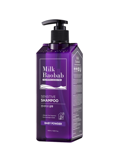 Milk Baobab Шампунь Sensitive Shampoo Baby Powder, 500 мл Milk Baobab Шампунь Sensitive Shampoo Baby Powder, 500 мл