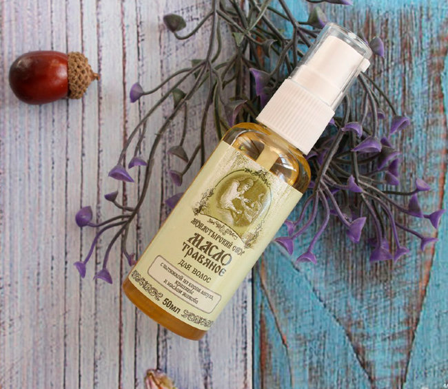 Kleona Травяное масло для волос с репейным экстрактом, 50 мл