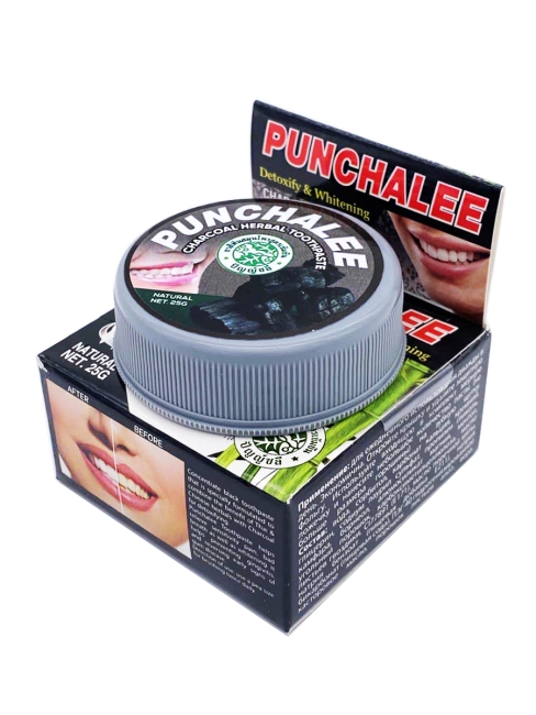 Punchalee Зубная паста растительная Угольная Charcoal Herbal Toothpaste, 25 г Punchalee Зубная паста растительная Угольная Charcoal Herbal Toothpaste, 25 г