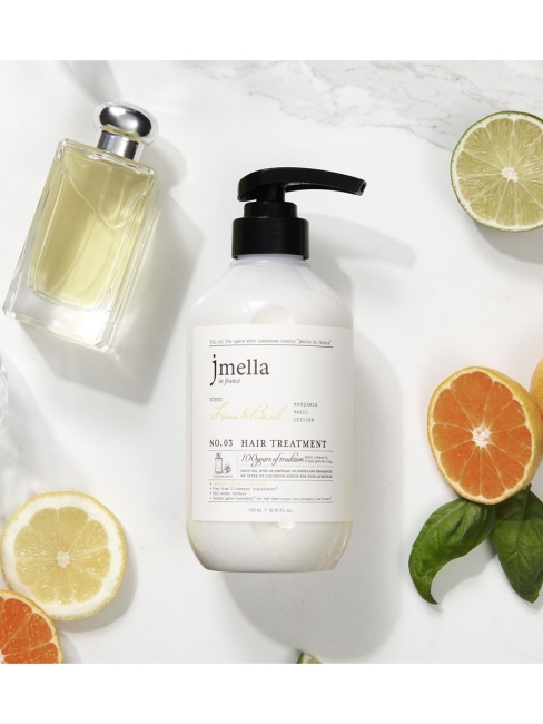 Jmella Парфюмированная маска для волос Лайм и Базилик N0.03 In France Lime & Basil Hair Treatment, 500 мл