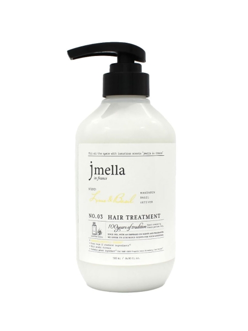 Jmella Парфюмированная маска для волос Лайм и Базилик N0.03 In France Lime & Basil Hair Treatment, 500 мл