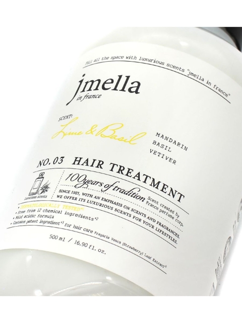 Jmella Парфюмированная маска для волос Лайм и Базилик N0.03 In France Lime & Basil Hair Treatment, 500 мл