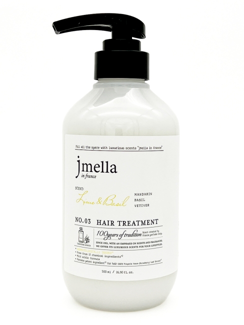 Jmella Парфюмированная маска для волос Лайм и Базилик N0.03 In France Lime & Basil Hair Treatment, 500 мл