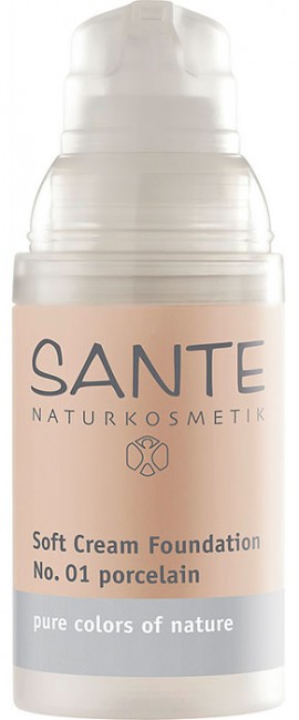 Sante Naturkosmetik Soft Cream Foundation Тональный крем № 01 Фарфоровый, 30 мл