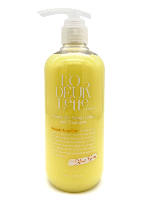 L'odeurlette Парфюмированная маска для волос c ароматом иланг-иланг и мандарина "Иланговый сад" In England Treatment Hair Colorfit The Ylang Garden, 500 мл L'odeurlette Парфюмированная маска для волос c ароматом иланг-иланг и мандарина "Иланговый сад" In England Treatment Hair Colorfit The Ylang Garden, 500 мл