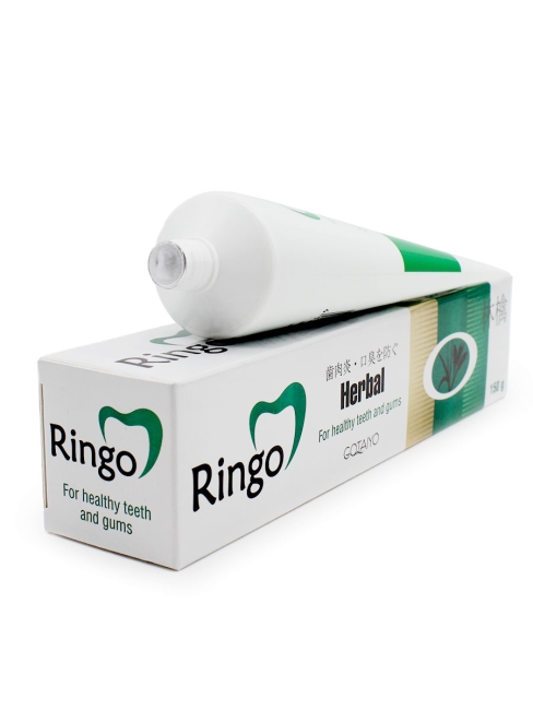 Gotaiyo Зубная паста отбеливающая с растительными экстрактами Ringo Herbal, 150 г Gotaiyo Зубная паста отбеливающая с растительными экстрактами Ringo Herbal, 150 г