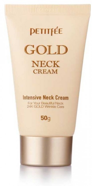 Petitfee Gold Neck Cream Крем для шеи антивозрастной с золотом, 50 г
